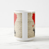 Elephant- en hartvormige ballonnen koffiemok (Center)