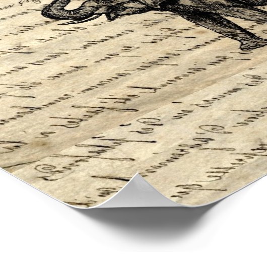 Elephant- en hartvormige ballonnen poster (Hoek)