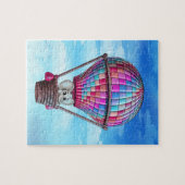 Elephant- en heteluchtballon legpuzzel (Horizontaal)