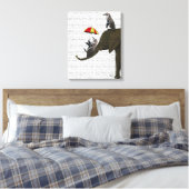 Elephant en Penguin Canvas Afdruk (Insitu (Slaapkamer))