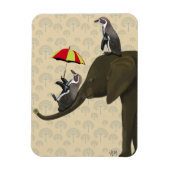 Elephant en pinguïns magneet (Verticaal)