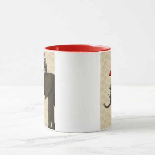 Elephant en pinguïns mok (Midden)