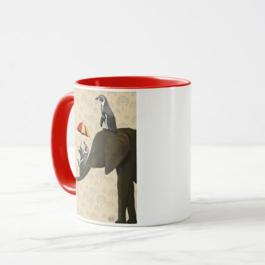 Elephant en pinguïns mok (Voorkant links)