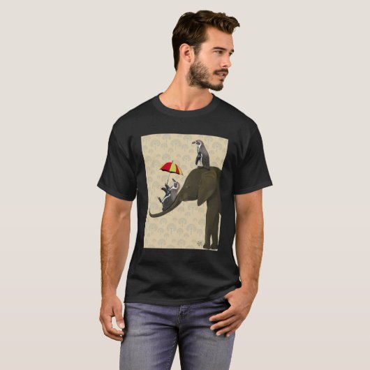 Elephant en pinguïns t-shirt (Voorkant volledig)