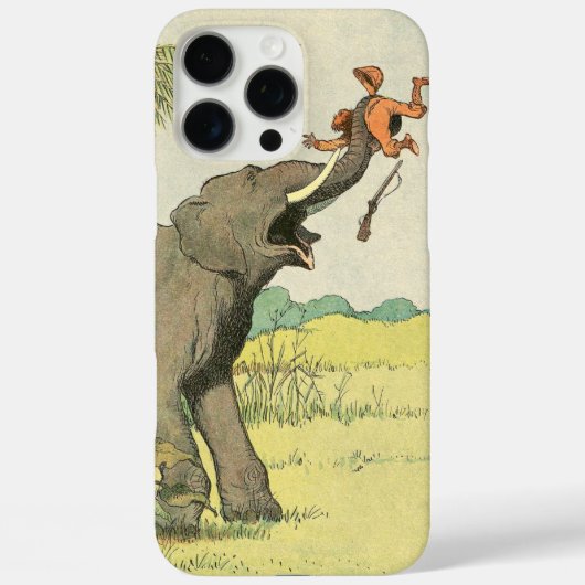 Elephant en Poacher in het Oerwoud Case-Mate iPhone Case (Achterkant)