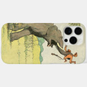 Elephant en Poacher in het Oerwoud Case-Mate iPhone Case (Achterkant (horizontaal))