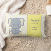 Elephant en Polka dots, Geel en Grijs Baby S Kussen (Deken)
