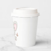 Elephant- en vlinderkoppen papieren bekers (Links)