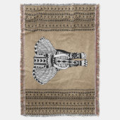 Elephant etnisch tribaal patroon deken (Voorkant Verticaal)