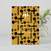 Elephant Etnische Afrikaanse Indische bruiloft gep Folie Uitnodiging (Staand Voorkant)