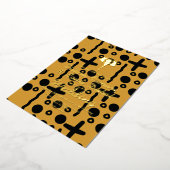 Elephant Etnische Afrikaanse Indische bruiloft gep Folie Uitnodiging (Gedraaid)