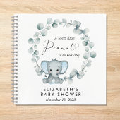 Elephant Eucalyptus Baby Boy Shower Notitieboek
