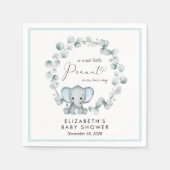 Elephant Eucalyptus Baby Boy Shower Servet (Voorkant)