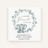 Elephant Eucalyptus Baby shower Guest Book Notitieboek (Voorkant)