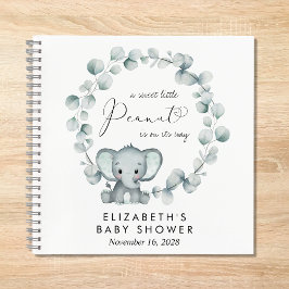 Elephant Eucalyptus Baby shower Guest Book Notitieboek