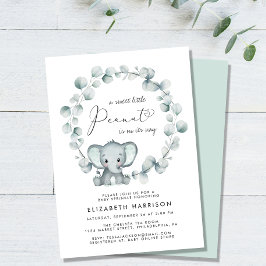 Elephant Eucalyptus Baby Sprinkle Kaart