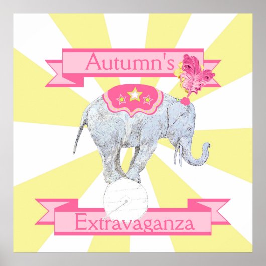 Elephant Extravaganza Poster (Voorkant)