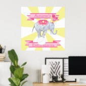 Elephant Extravaganza Poster (Thuiskantoor)