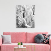 Elephant Eye Canvas Afdruk (Insitu (Woonkamer))
