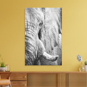 Elephant Eye Canvas Afdruk (Insitu (Woonkamer))
