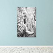 Elephant Eye Canvas Afdruk (Insitu (Houten vloer))