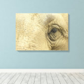 Elephant Eye Closeup Canvas Print (Insitu (Houten vloer))