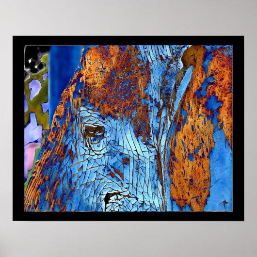 Elephant Eye Original Photo Digital Art Poster (Voorkant)