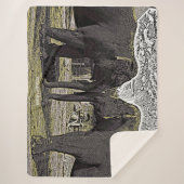 Elephant Eyes Sherpa Deken (Voorkant)