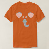 Elephant Face Animal Elephant Costuum T-shirt (Design voorkant)