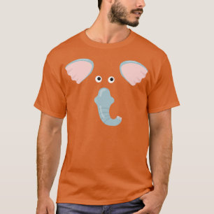 Elephant Face Animal Elephant Costuum T-shirt