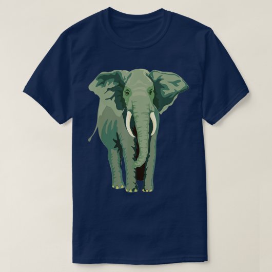 Elephant Face Funny Funny Animal Face Lover T-shirt (Design voorkant)
