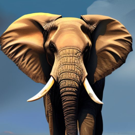 Elephant Face T-Shirt