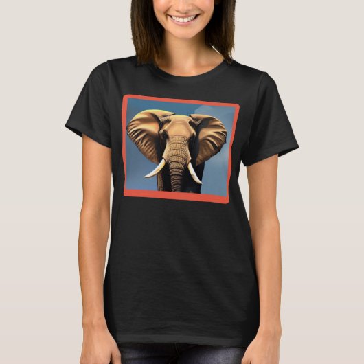 Elephant Face T-Shirt (Voorkant)