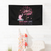 Elephant Faith Hope Love Breast Cancer Awareness Spandoek (Insitu)
