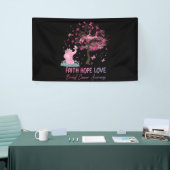 Elephant Faith Hope Love Breast Cancer Awareness Spandoek (Beurs)
