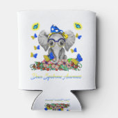 Elephant Faith Hope Love Down Syndroeness Blikjeskoeler (Achterkant)