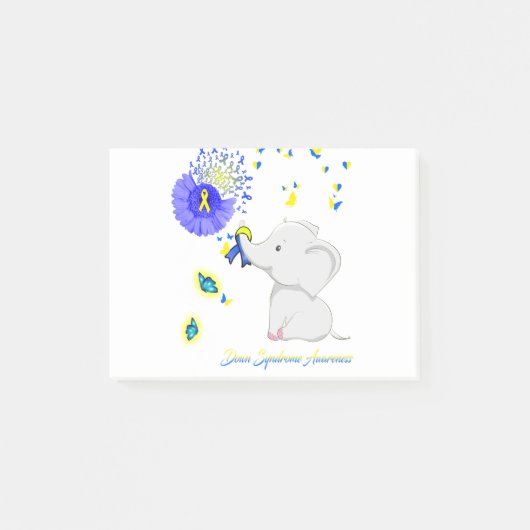 Elephant Faith Hope Love Down Syndroeness Post-it® Notes (Voorkant)