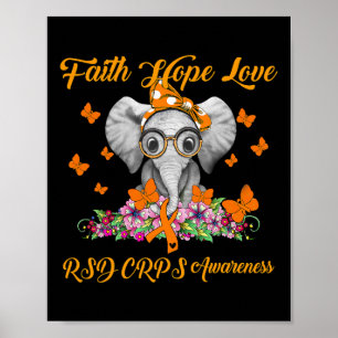 Elephant Faith Hope Love RSD Crops Bewustzijn Poster