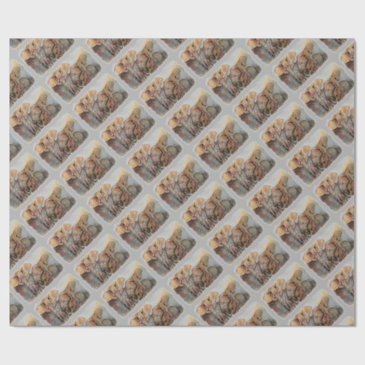 ELEPHANT FAMILIE CADEAUPAPIER (Vlak)