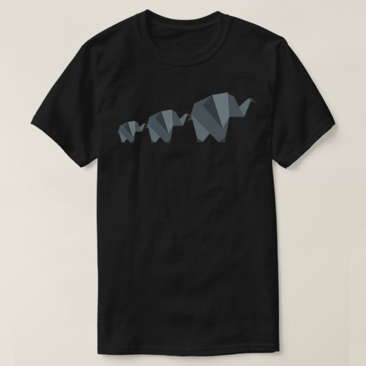 Elephant familie los t-shirt (Design voorkant)
