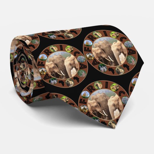 Elephant Family Africa Circle Stropdas (Opgerold)