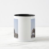 Elephant Family background blue sky Mok (Midden)