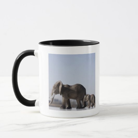 Elephant Family background blue sky Mok (Links)