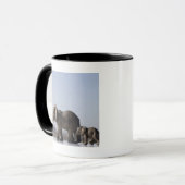 Elephant Family background blue sky Mok (Voorkant links)