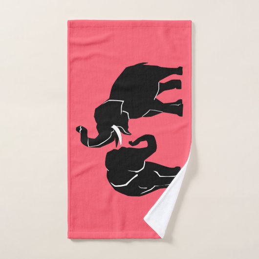 Elephant Family Bath Towel Set Couparen - Uw kleur Bad Handdoek (Handdoek)