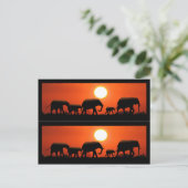 Elephant Family Book Markers Briefkaart (Staand voorkant)