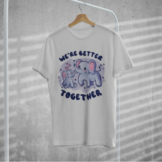 Elephant Family Cute T-shirt