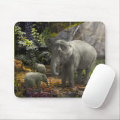 ELEPHANT FAMILY GREEN ROOM MUISMAT (Met muis)