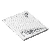 Elephant Family Growth Journey with Lines Notitieblok (Schuin)