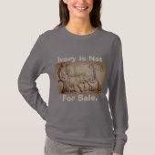 Elephant Family Ivory is niet te koop T-shirt (Voorkant)